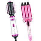 Escova De Cabelo Gama Italy Profissional Rotativa 1100w Secadora Alisadora Preto Bivolt Modelador Cacheador