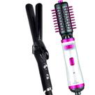 Escova De Cabelo Gama Italy Profissional Rotativa 1100w Secadora Alisadora Rosa Bivolt Modelador Cacheador