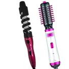 Escova De Cabelo Gama Italy Profissional Rotativa 1100w Secadora Alisadora Rosa Bivolt Modelador Philco