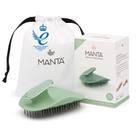 Escova de cabelo MANTA Manta Hair totalmente flexível verde sereno