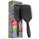 Escova de cabelo Paddle FRAMAR preta para mulheres Wet Detangler