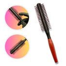 Escova de Cabelo Profissional Redonda Tipo Cricket Pequena Cabo de Borracha Antideslizante