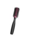 Escova de cabelo profissional soft hit madeira tubo metálico e cerdas naturais