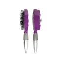 Escova de cabelo Qwik-Clean Easy Clean, cerdas retráteis, roxa