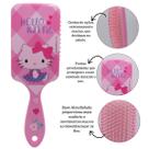 Escova de Cabelo Raquete Hello Kitty 20cm Sanrio Rosa Escova de Cabelo Raquete Hello Kitty 20cm Sanrio Rosa