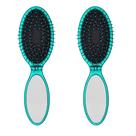 Escova de cabelo Wet Brush Pop Go Detangler Blue Teal Travel (x2) Escova de cabelo Wet Brush Pop Go Detangler Blue Teal Travel (x2)