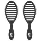 Escova de cabelo Wet Brush Speed Dry Black com design ventilado
