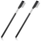Escova de cílios, rímel separador de metal, 2 peças