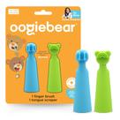 Escova de dedos e raspador de língua para bebês oogiebear sem BPA