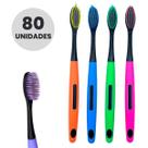 Escova De Dente 80 Unidades Capa Protetora Cerdas Macia Limpeza E Saúde Bucal