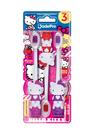 Escova de Dente com Ventosa Hello Kitty Kit Econômico 3 unidades