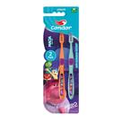 Escova de Dente Divertida Mente 2 Condor Júnior Macia com 2 Unidades Escova de Dente Divertida Mente 2 Condor Júnior Macia com 2 Unidades
