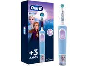 Escova de Dente Elétrica Infantil Oral-B Disney Frozen Recarregável