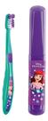Escova De Dente Infantil Ariel Com Estojo Disney Princesa