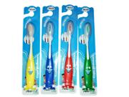 ESCOVA DE DENTE INFANTIL MACIA COM CAPA - 12 ESCOVAS cores variadas