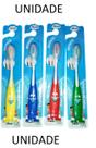 ESCOVA DE DENTE INFANTIL MACIA COM CAPA UNIDADE cores variadas