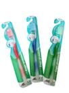 ESCOVA DE DENTE MACIA COM CAPA - 12 ESCOVAS cores variadas