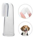 Escova De Dente Pet Dedal Em Silicone Patch 3 Unidades