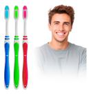 Escova De Dente Revolution Tradicional Cerda Dura 3 Unidades