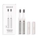Escova de dentes Boka Sonic 24000 VPM à prova d'água, bateria de 120 dias, pacote com 2 unidades