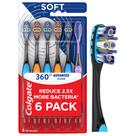 Escova de dentes Colgate 360 Advanced Clean Soft, pacote com 6
