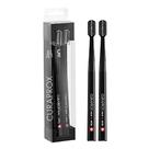 Escova de dentes Curaprox Duo, filamentos ultramacios, pacote com 2 unidades, preta
