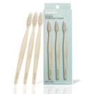 Escova de dentes Davids Premium Bamboo Soft Bristle, pacote com 3