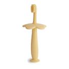 Escova de dentes de treino mushie Flower Toddler Daffodil Silicone