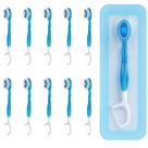 Escova de dentes de viagem descartável Kucbraly com pasta de dente, pacote com 10