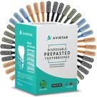 Escova de dentes descartável Avistar 40 unidades com creme dental