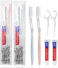 Escova de dentes descartável HQSLsund 50 unidades com pasta de dente e fio dental