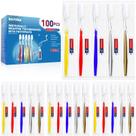 Escova de dentes descartável Navona 100 unidades com pasta de dente 5g x100