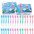 Escova de dentes descartável RR ORCRO Mini 5 em 1 com pasta de dente x70