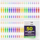 Escova de dentes EcoFox Bulk, pacote com 50 unidades, embalada individualmente