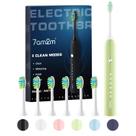 Escova de dentes elétrica 7AM2M Sonic para adultos e crianças com 6 cabeças