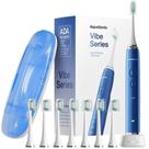 Escova de dentes elétrica Aquasonic Vibe Ultra-Whitening com 8 cabeças