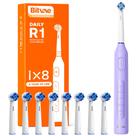 Escova de dentes elétrica Bitvae R1 com 8 cabeças de escova com bateria de 60 dias