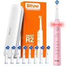 Escova de dentes elétrica Bitvae R2 para adultos com 8 cabeças de escova