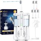 Escova de dentes elétrica com fio dental recarregável OILSAO