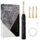 Escova de Dentes Elétrica GUFICLE com Cabeças de Bambu, 5 Modos, Timer Sônico