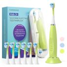 Escova de dentes elétrica infantil FUMEIKANG Sonic Recarregável Verde Escova de dentes elétrica infantil FUMEIKANG Sonic Recarregável Verde