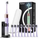 Escova de dentes elétrica Kuicur Sonic para adultos e crianças roxa