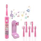Escova de dentes elétrica musical OJV 8620 para crianças com 3 modos