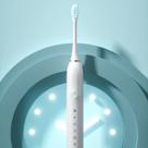 Escova De Dentes Elétrica Recarregável Escova De Dentes Branqueadora Com 6 Modos De Limpeza E Temporizador Inteligente Preta