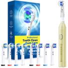Escova de dentes elétrica TEETHEORY Rotating com 8 cabeças de escova