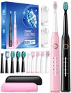 Escova de Dentes Elétrica TEETHEORY Sonic - 40.000 VPM, 5 Modos e 12 Cabeças
