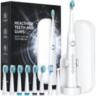 Escova de Dentes Elétrica TEETHEORY Sonic - 40.000 VPM com 8 Cabeças