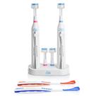 Escova de Dentes Elétrica Triple Bristle Duo com Estação de Carregamento Dupla