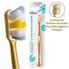 Escova De Dentes Extra Macia 16 Mil Cerdas Gengiva Sensível