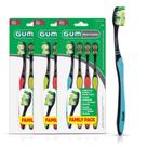 Escova de dentes GUM Multi-Clean, cerdas macias de vários níveis, pacote 4x3